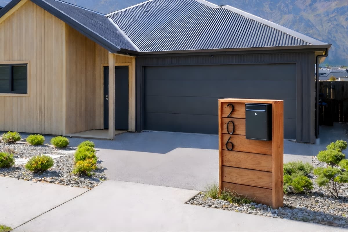 The Kiwi Premium Kwila Letterbox - Designer Wooden Letterbox NZ - gallery image 2