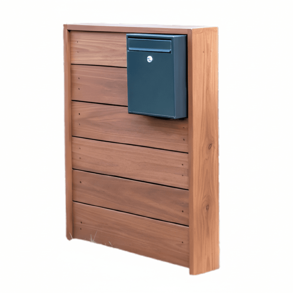 The Kiwi Premium Kwila Letterbox - Designer Wooden Letterbox NZ - gallery image 3